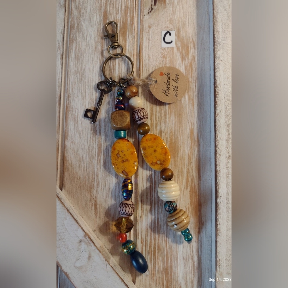 Beaded keychain.